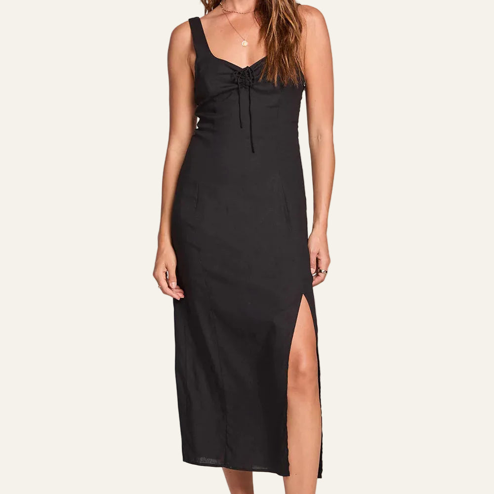 black midi bodycon tank dress Women's Fitted Sleeveless Racerback Midi Bodycon Tank Dress, X-Small, Black at Amazon Women's Clothing store