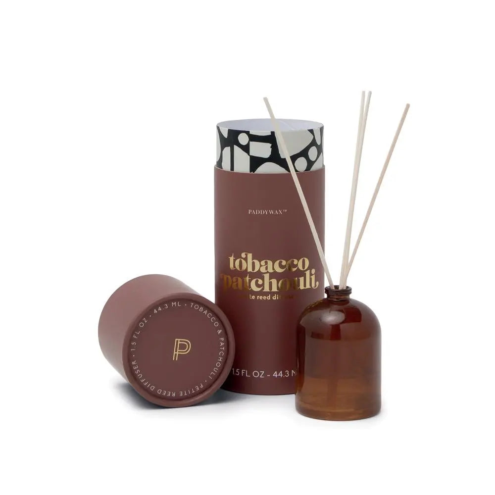 tobacco patchouli Artisan Handcrafted Fragrance Reed Diffuser invoking feelings of warmth and grounding in every drop Tobacco Patchouli Diffuser Collective